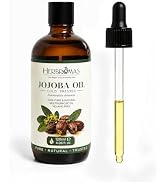 Jojoba Oil Organic - 100% Natural Cold Pressed Jojoba Oils - Jojoba Essential Oils for Hair Care,...