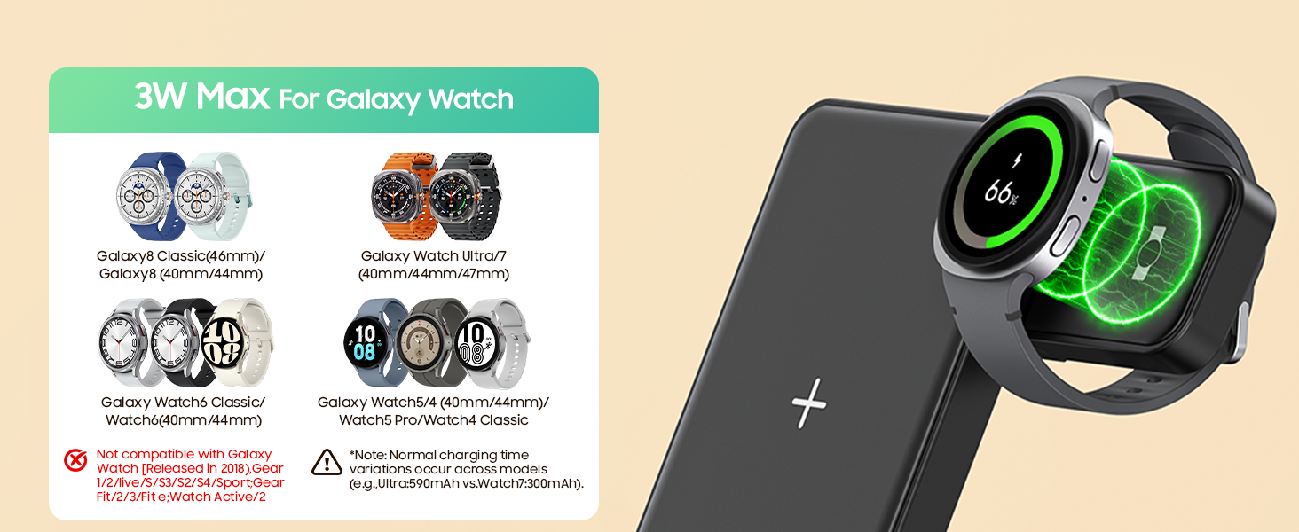 wireless charging station with clock