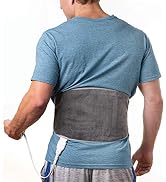 Pure Enrichment PureRelief Lumbar & Abdominal Heating Pad - 4 Heat Settings, Adjustable Belt, Hot...