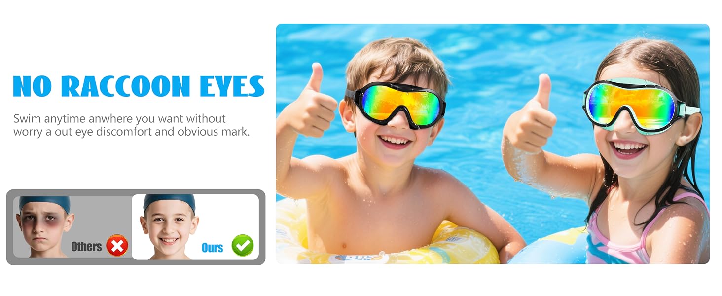 boys girls swimming goggles