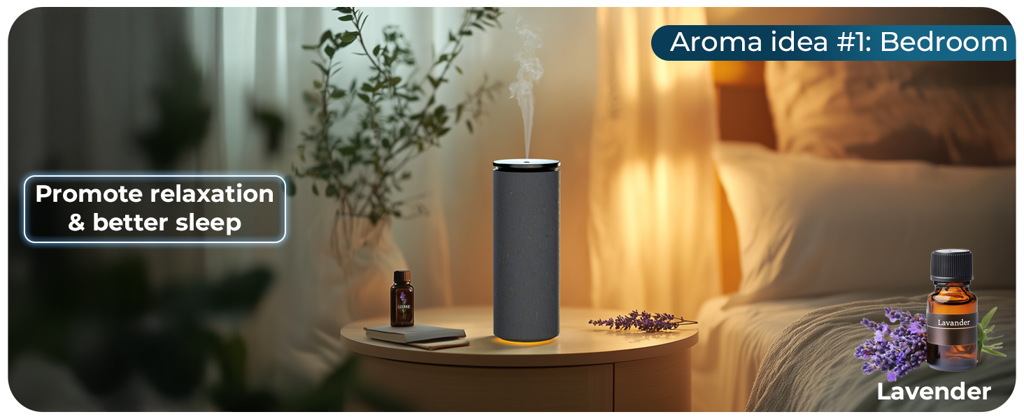 Cooper Bliss Cordless Essential Oil Diffuser – promote relaxation and better sleep with lavender