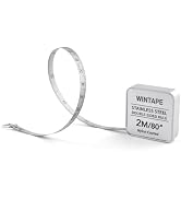 WIN TAPE 80'' 2M Mini Steel Tape Measure with Square Frosted Shell, Mini Retractable Measuring Ta...
