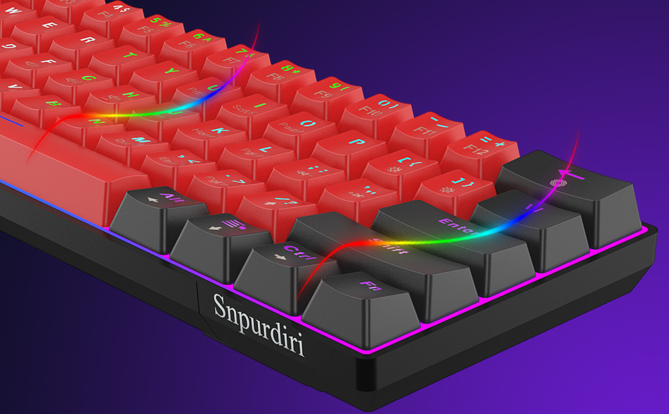 60% percent keyboard mechanical blue switches