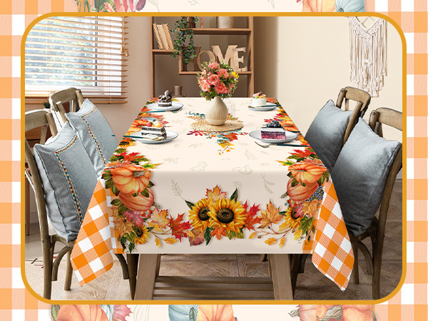 pumpkin tablecloth