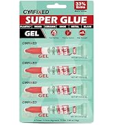 Super Glue Gel Pro, Clear Four 4 Gram Superglue, All Purpose CA Glue for Wood Plastic Craft Metal...
