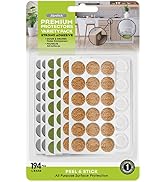 Slipstick Premium Adhesive Protector Pads Variety Pack (194 Piece) Cabinet Door Drawer Bumpers an...