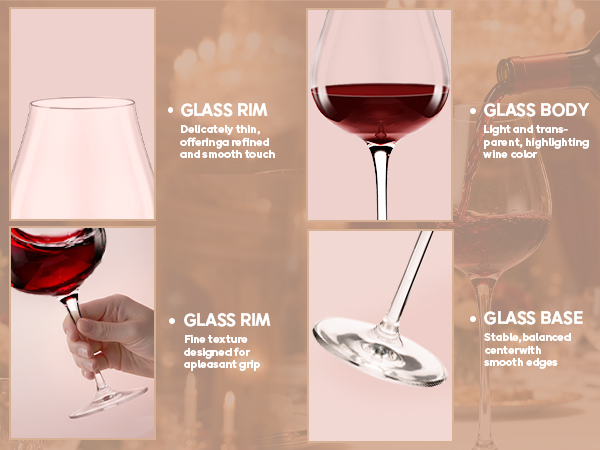 crystal wine glasses
