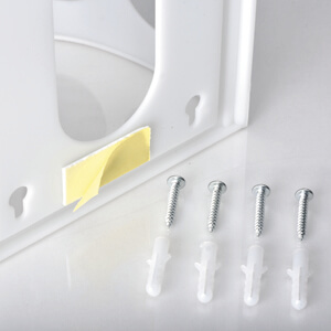 shopping bags storage holder screws adhesive strip