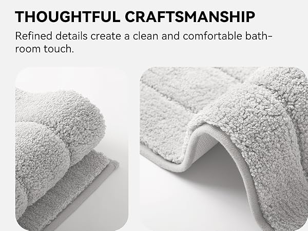 GRANNY SAYS Gray Bathroom Rugs