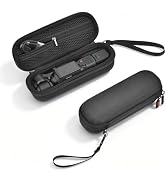 Flymile Pocket 4 Small Case + 2 Pack Screen Protector for DJI Osmo, Nylon Hard Carrying Travel St...