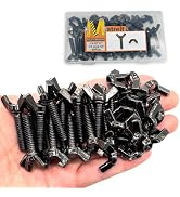 Matrelt 20 Sets 1/4"-20 x1 Wing Screw Bolts and Wing Nut Kit Butterfly Screws and Nut with Hand T...