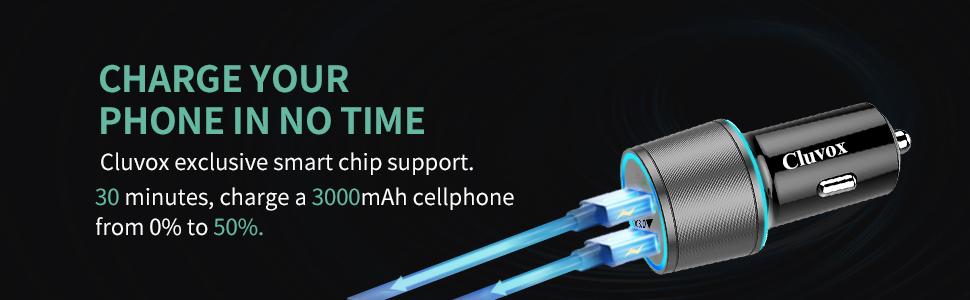 Dual usb port, fast charging your iphone xs max and iphone 11 pro max at the same time