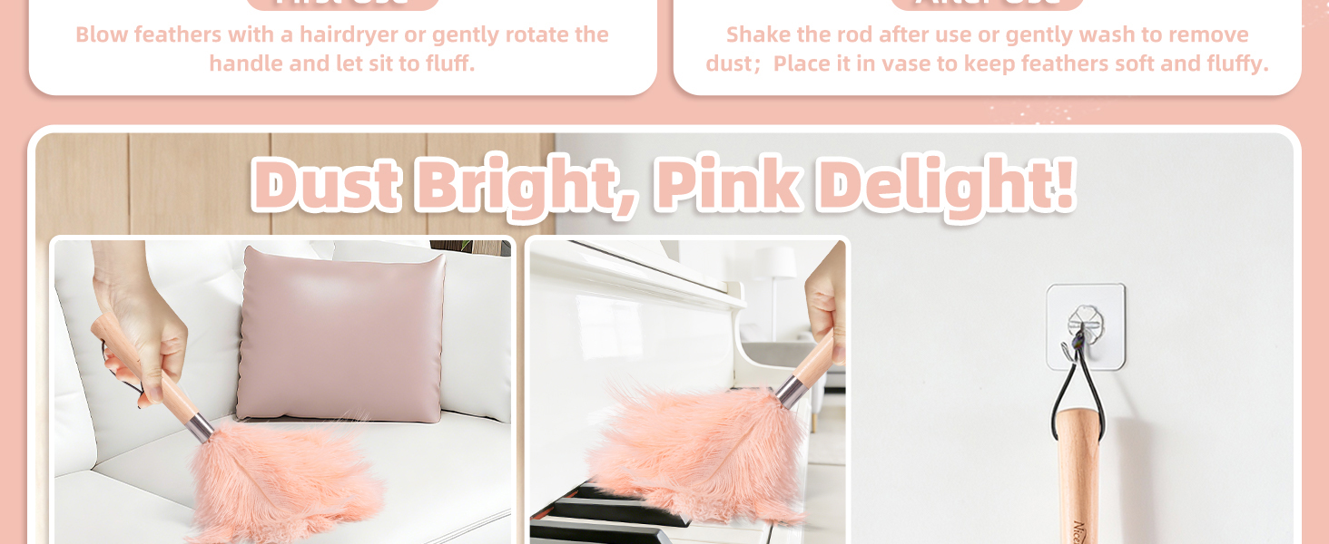 pink ostrich feather