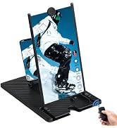 14" Screen Magnifier with Bluetooth Remote 3D HD Phone Amplifier Projector Screen for Movie Gamin...