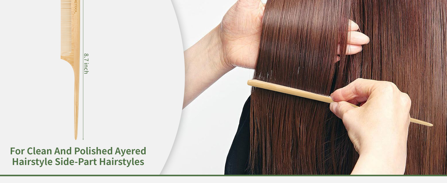 bamboo hair comb set