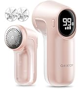 Gaiatop Fabric Shaver Rechargeable, Electric Lint Remover Shaver with LED Display, 6 Leaf Blade, ...