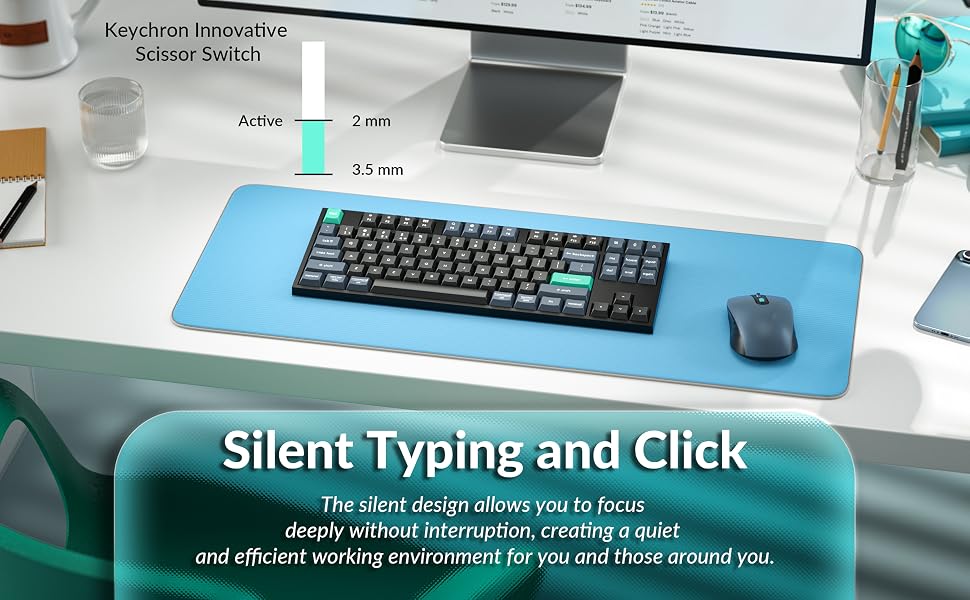 Silent Typing and Click
