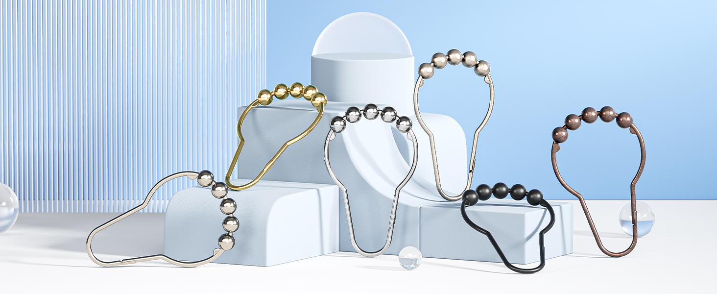 Multcolor Shower Hooks