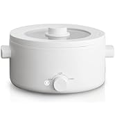 olayks. Hot Pot Electric,2L Ceramic Glaze Non-stick Pan, Portable Hot Pot with Dual Power Adjustm...
