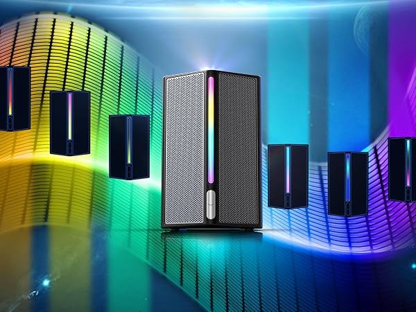 rgb lighting gaming speakers