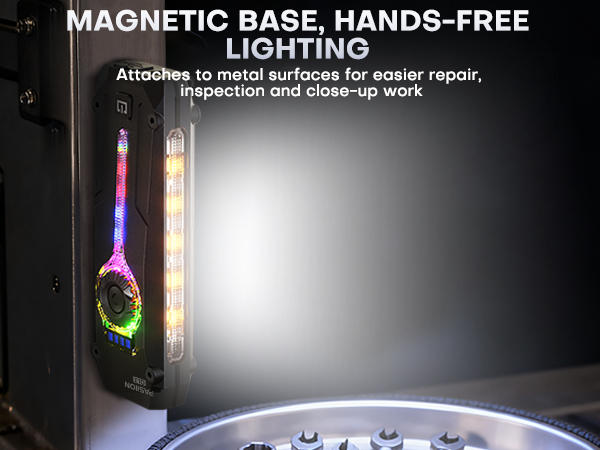 magnetic rechargeable flashlight