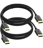 XiAyriky 4K DisplayPort to DisplayPort Cable 10 Feet, 2-Pack DP to DP Cable, Display Port Cable 1...