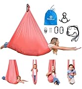 Harkla Sensory Swing for Kids & Adults - Holds 300lbs, Indoor Sensory Swing for Hug Like Calming ...