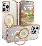 CASEKOO The Cocorrina Moon Tarot Glitter 360° Spin Built-in Magnetic Stand for iPhone 16 Pro Case...