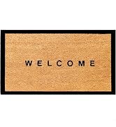 THEODORE MAGNUS Door Mat – Coir Doormat for Outdoor Entrance, Durable Welcome Mat with Non-Slip B...