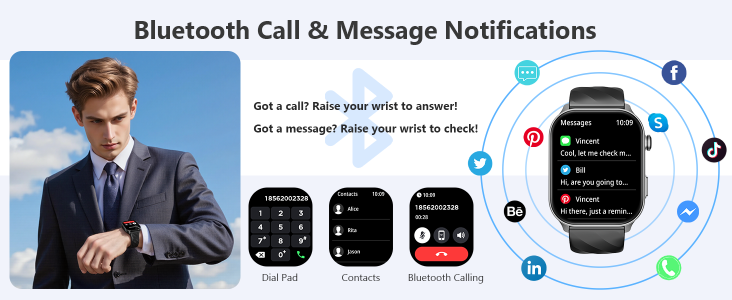 Bluetooth Call & Message Notifications