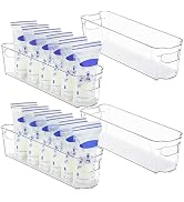 Vtopmart Breastmilk Storage Container 4PCS Set, Clear Freezer and Fridge Organizer Bins, Plastic ...