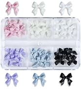 30Pcs Mixed Bows Nail Art Jewelry Manicure Accessories 3D Bowknot Decorations for Phones Glasses ...
