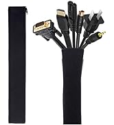 Cable Management Sleeve, JOTO Cord Management System for TV/Computer/Home Entertainment, 40 inch ...