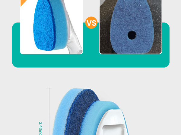 Dish Sponge Replacement Heads,Dish Wand Sponge Refill for Kitchen Cleaning