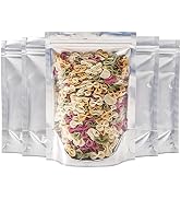 Kingrol 150 Pack 5 x 7.8 Inch Aluminium Foil Stand Up Food Pouches Bags with Resealable Lock Seal...