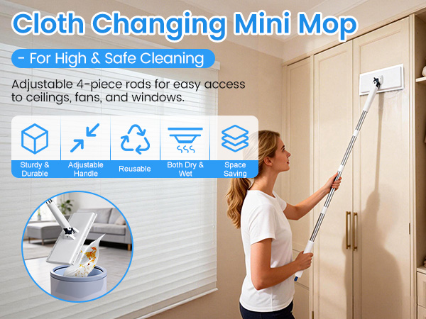 floor mops with washable pads