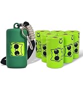 COOCAT Dog Poop Bags with Dispenser & Holder, Guaranteed Leak Proof, Unscented Extra Thick Heavy ...