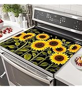 HOMETITUTE Sunflower Stove Top Cover 28x20 Inch Diatomite Kitchen Mat Heat Resistant Dish Drying ...