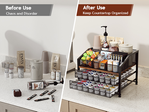 Homsorout K Cup Holder Drawer