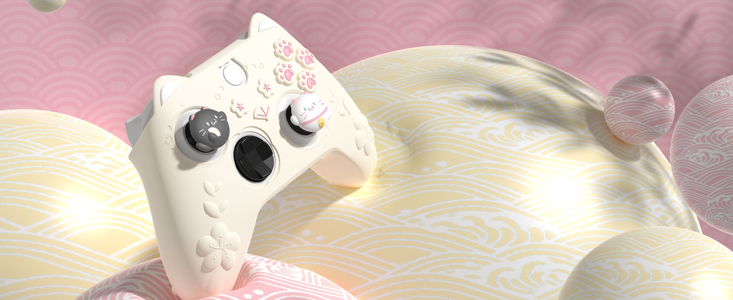PlayVital Cherry Blossoms Kitten Protective Silicone Cover