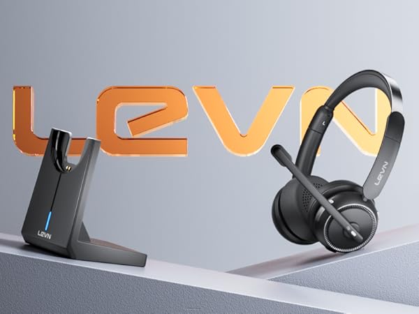 Wireless Headset with Mic for Work