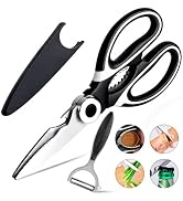 Heavy Duty Kitchen Shears – Sharp Stainless Steel Scissors for Everyday Kitchen Use, 4-in-1, Comf...