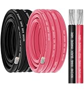 6 Gauge Marine Wire 6 AWG Marine Grade Wire Include 6 AWG 10FT Red & 10FT Black,6 Gauge Tinned Co...