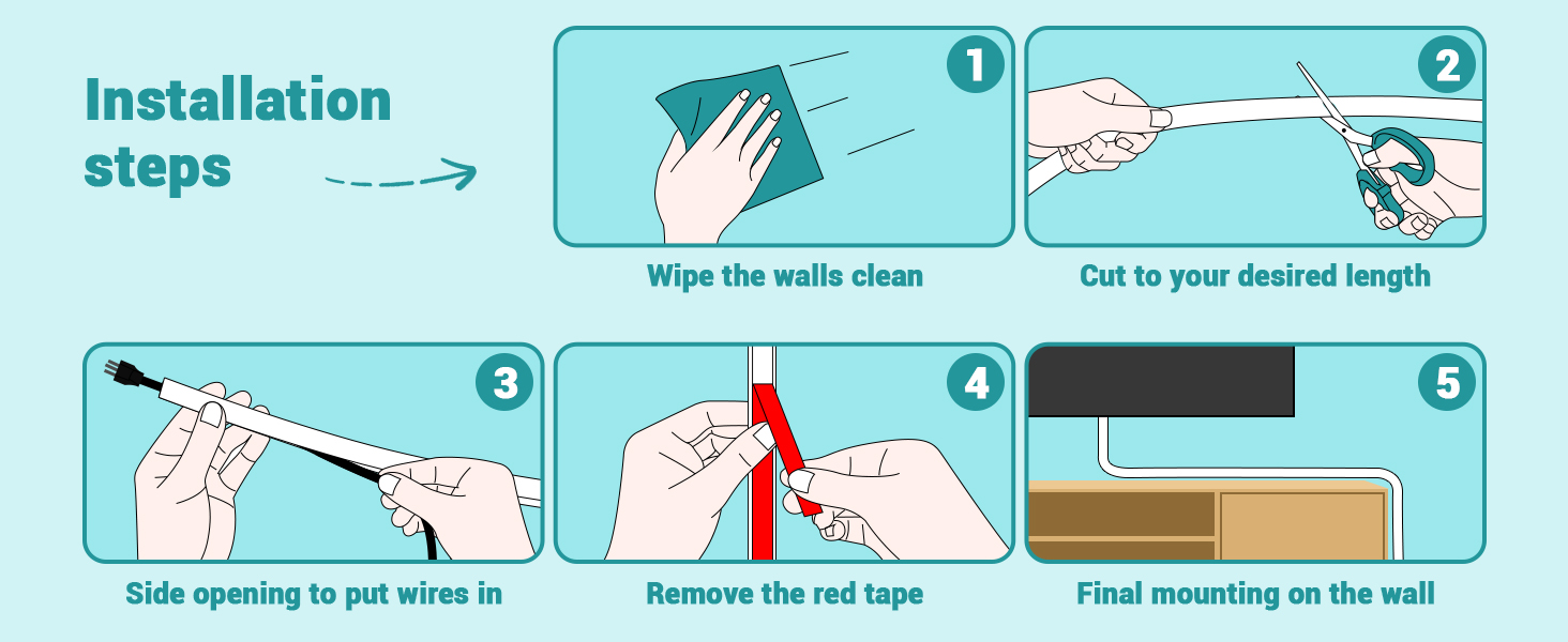 wire covers for cords on wall