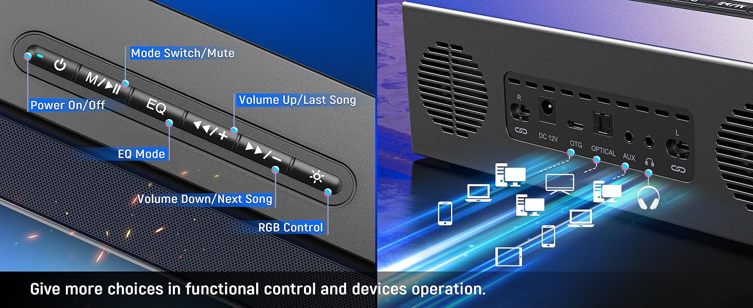 computer speakers functional button for pc