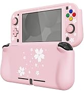 playvital ZealProtect Protective Case for Nintendo Switch Lite, Hard Shell Ergonomic Grip Cover f...