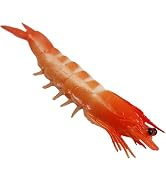 Tustao Red Fake Shrimp Model Artificial Shrimps Figures Realistic Seafoods Decorations Realistic ...
