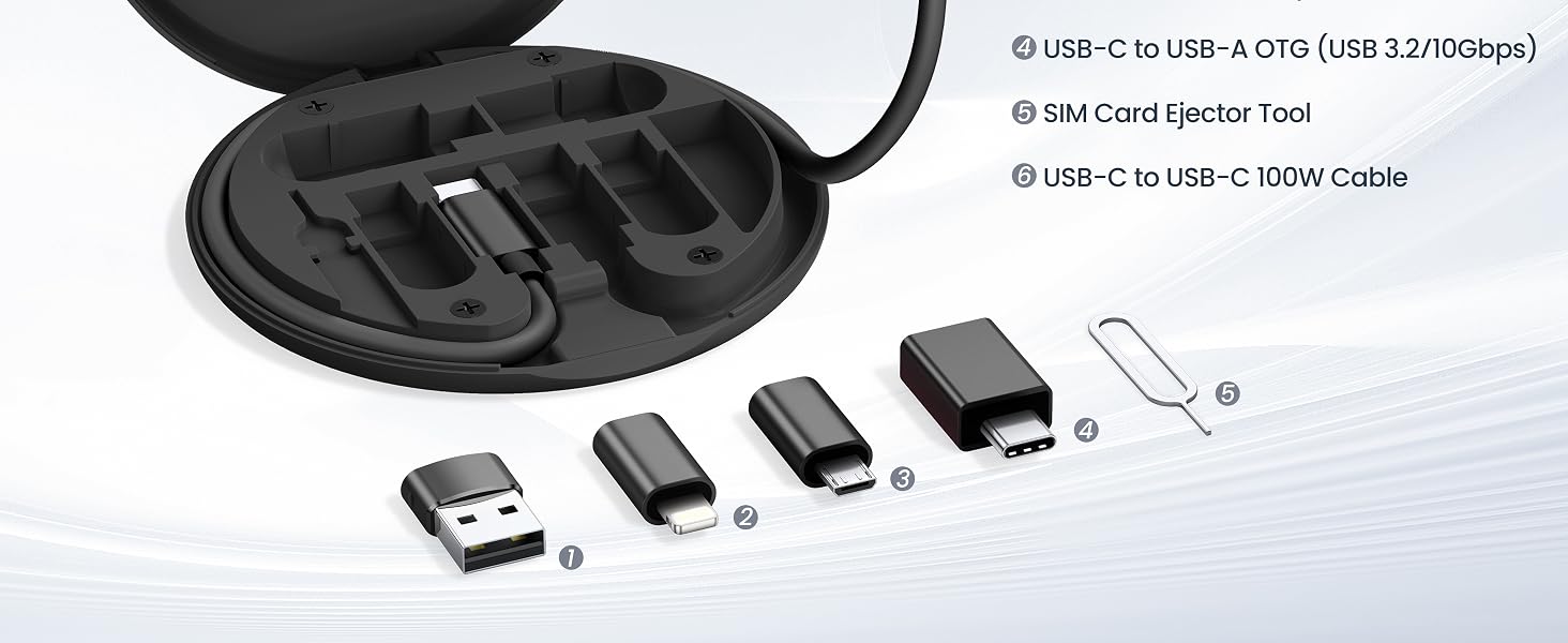 usb c adapter cable set
