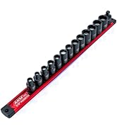 AKM TOOL 3/8 Inch Drive Magnetic Impact Socket Set, 14-Piece Metric, 7mm-19mm, 6 Point, Cr-Mo, Sq...
