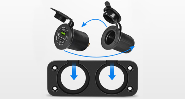 charger and cigar lighter socket